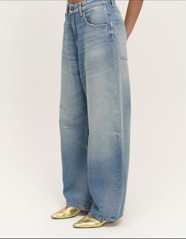 QOOQ BALON JEAN PANTOLON MAVİ