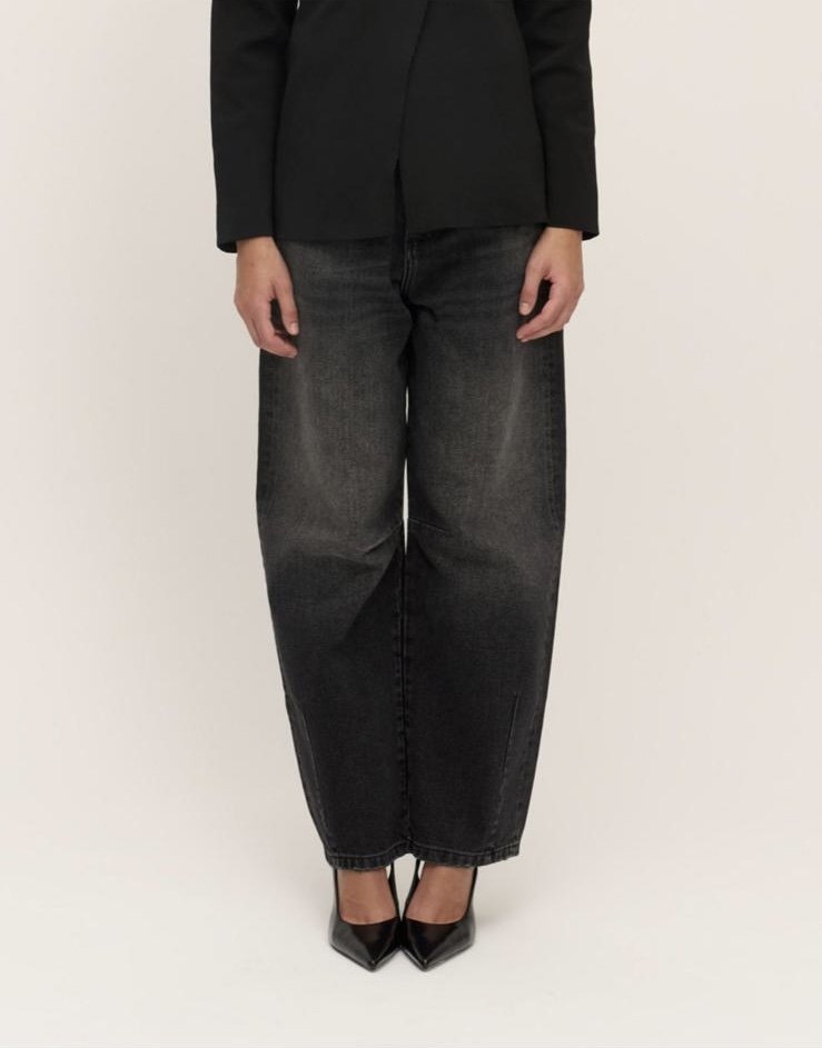 QOOQ BALON JEAN PANTOLON SİYAH