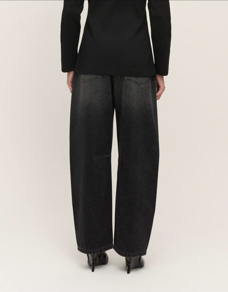 QOOQ BALON JEAN PANTOLON SİYAH