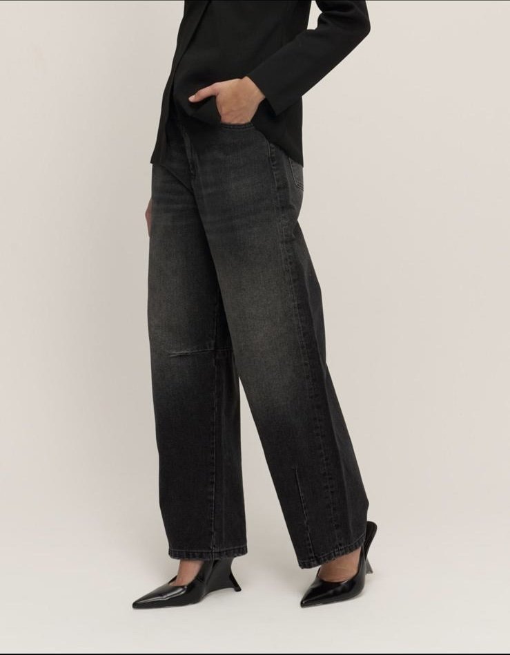 QOOQ BALON JEAN PANTOLON SİYAH