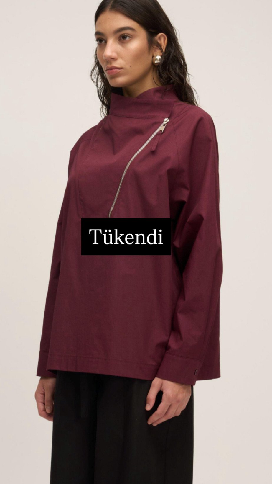 QOOQ fermuarlı Sweat