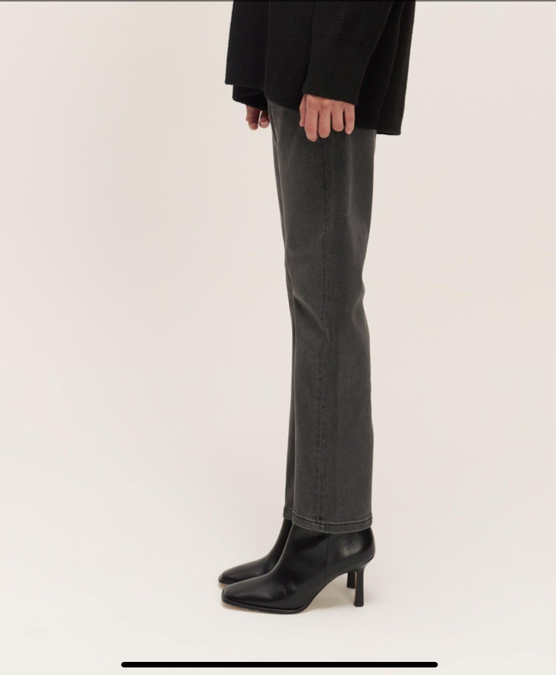 QOOQ fit jean pantolon gri 