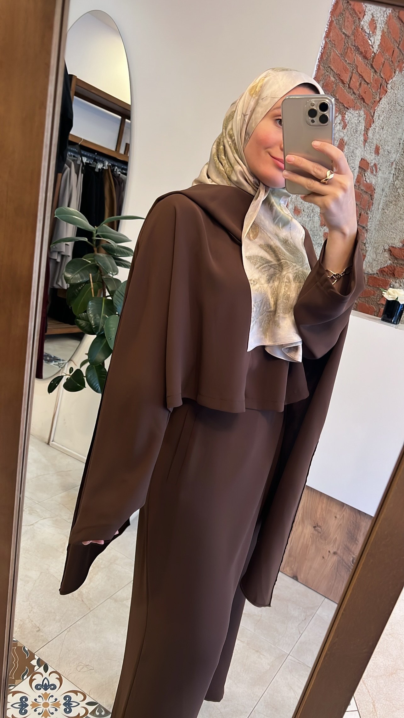 QOOQ Ramino takım kahve