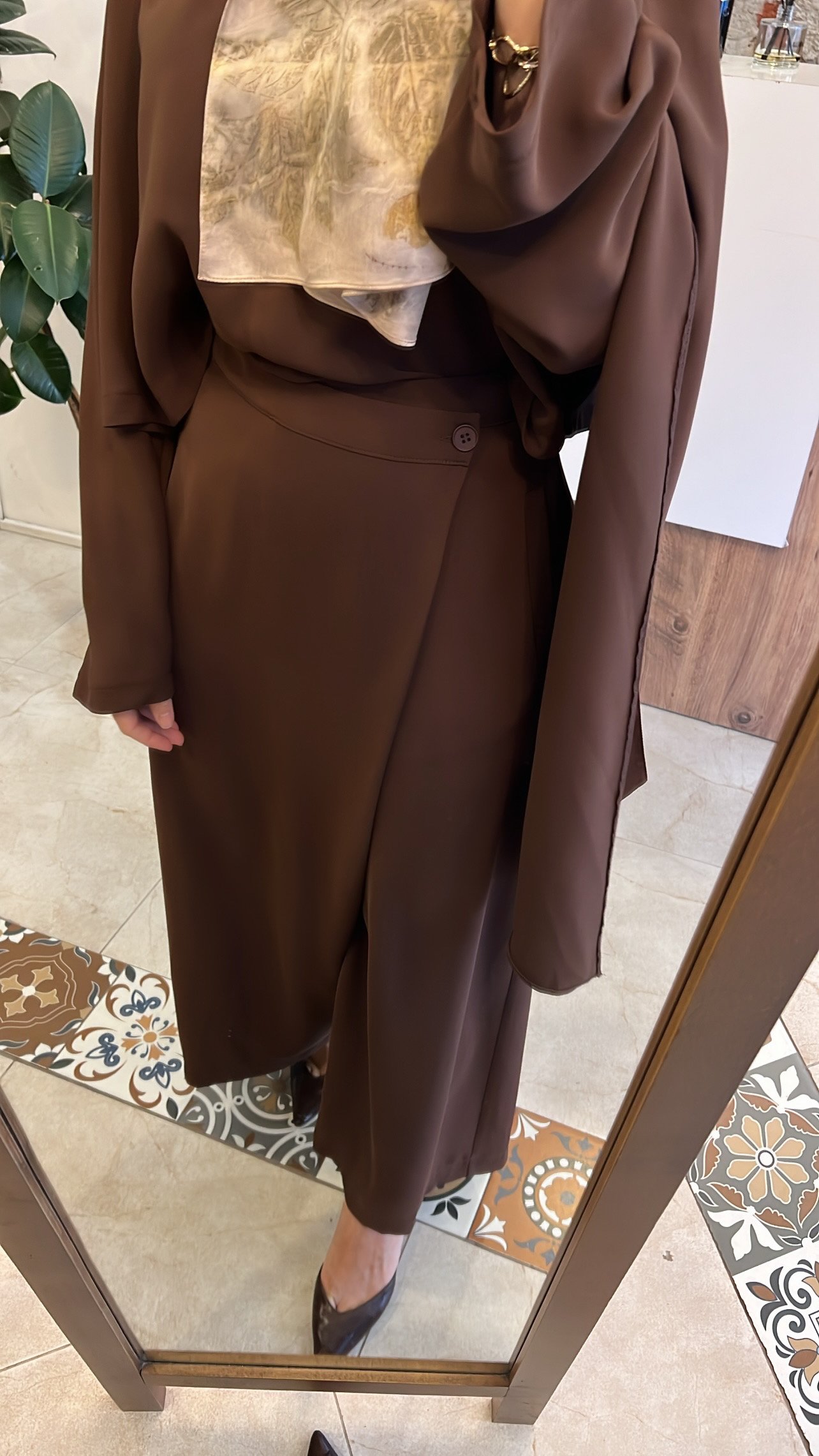 QOOQ Ramino takım kahve