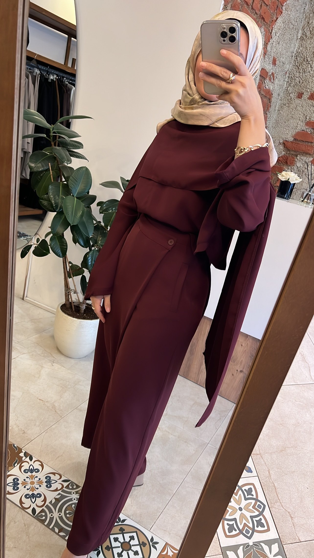 QOOQ Raminot takım bordo