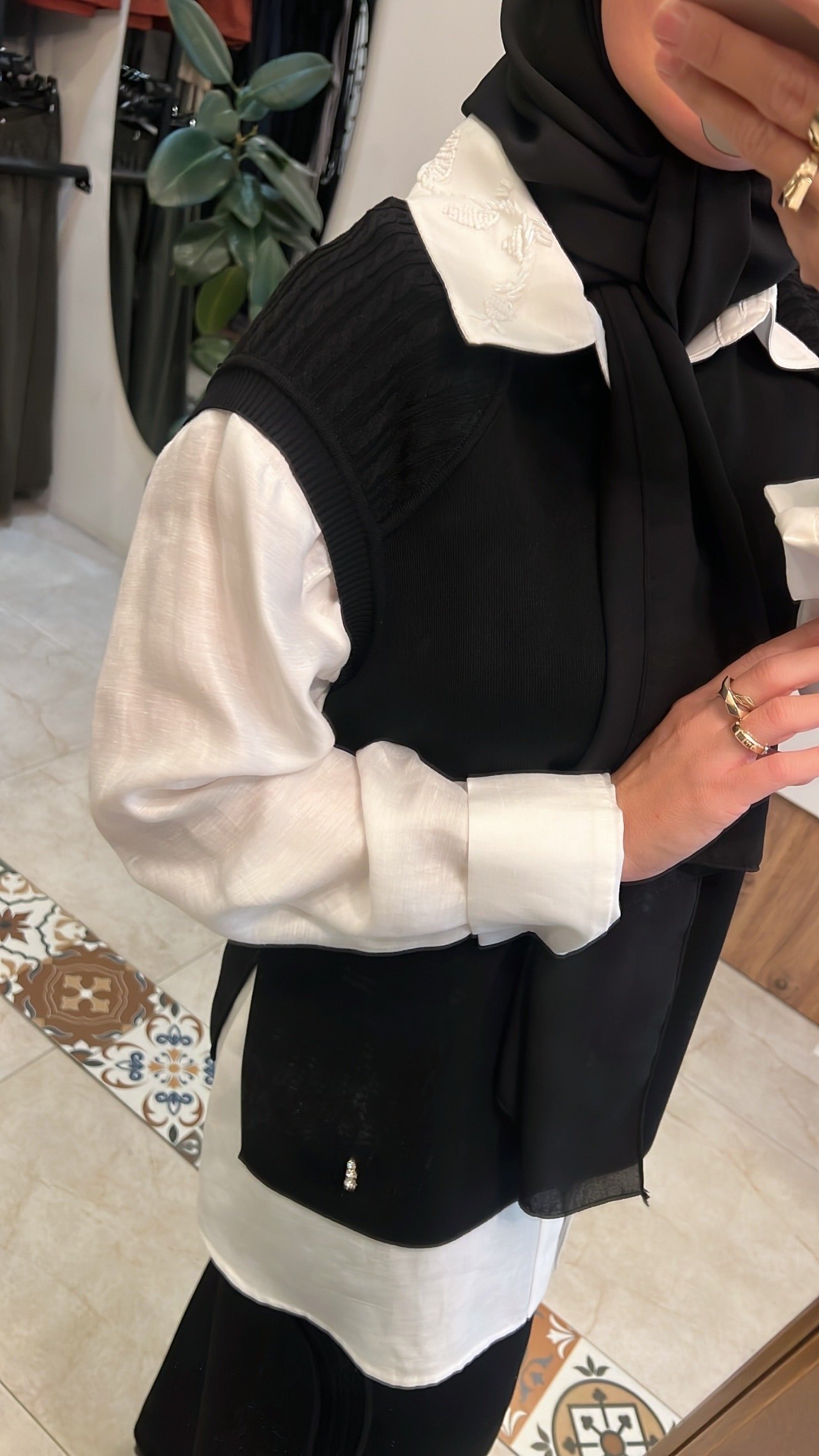 Saç örgü detaylı örme takım MİSS DALİDA