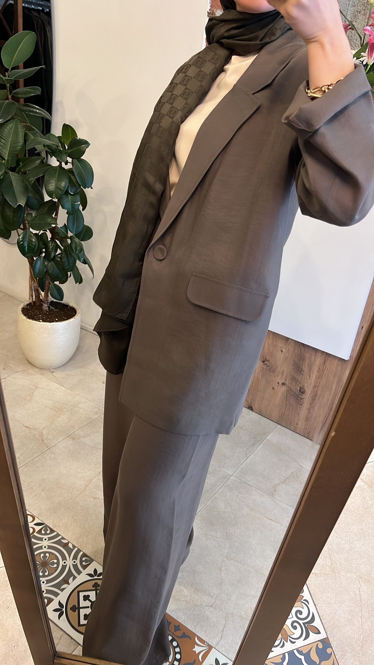 Safari ceket  vizon CEREMONY