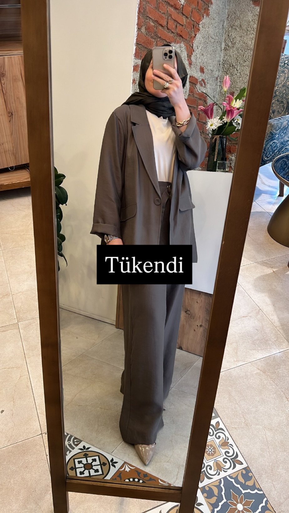 Safari ceket  vizon CEREMONY