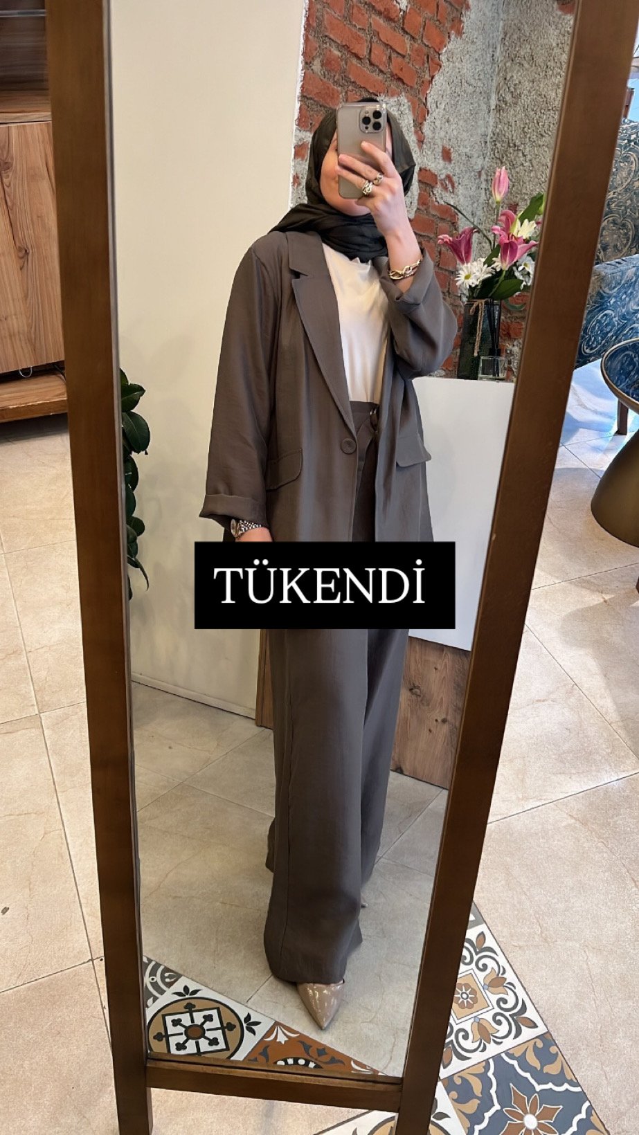 safari pantolon vizon CEREMONY