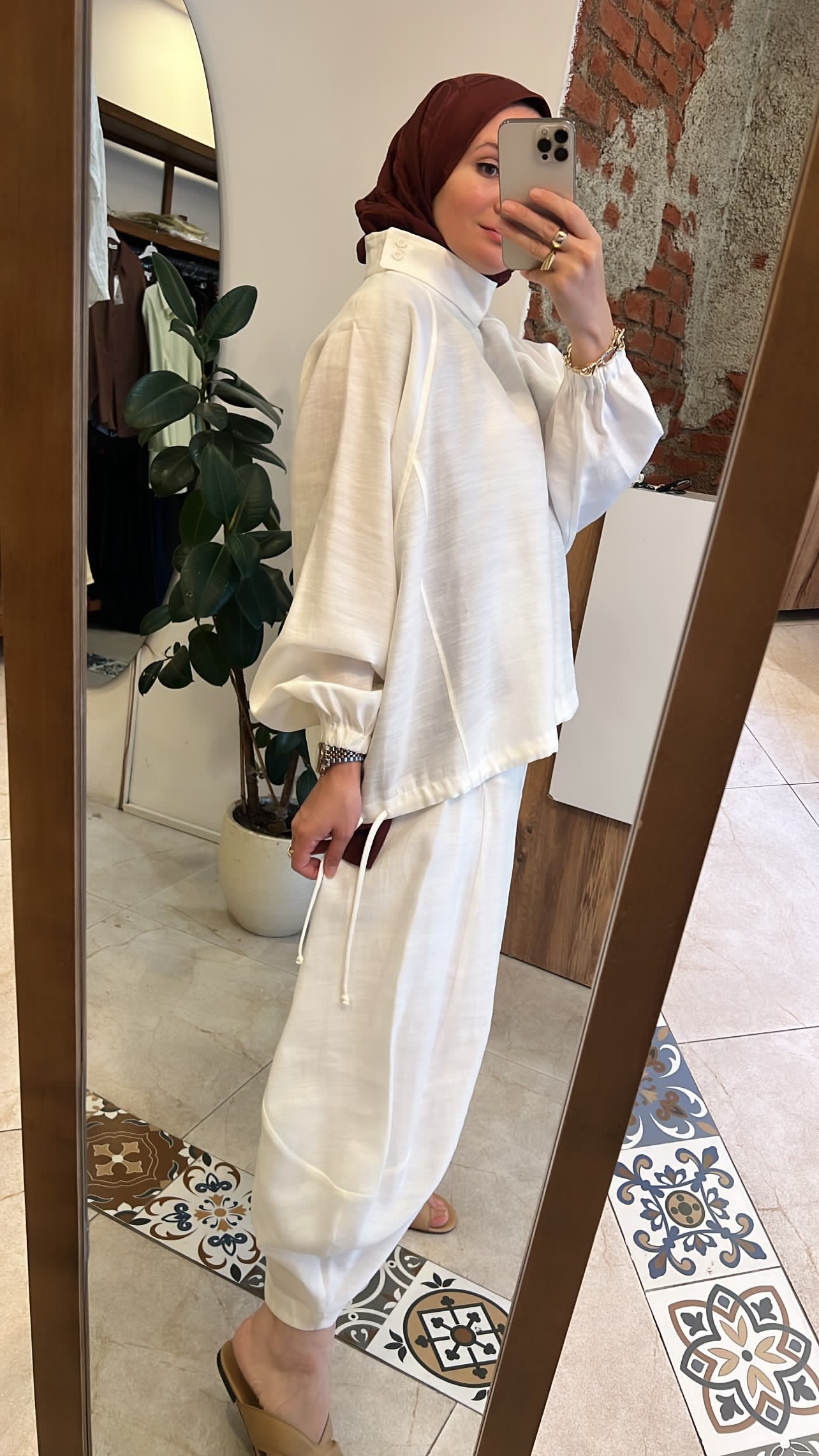 Sasha takım beyaz QQOOQ