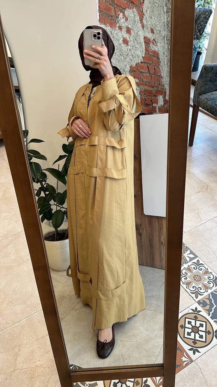 Şerit Detaylı Kap Hardal Ceremony