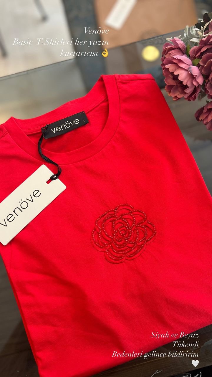 Siena T-shirt Kırmızı Venöve