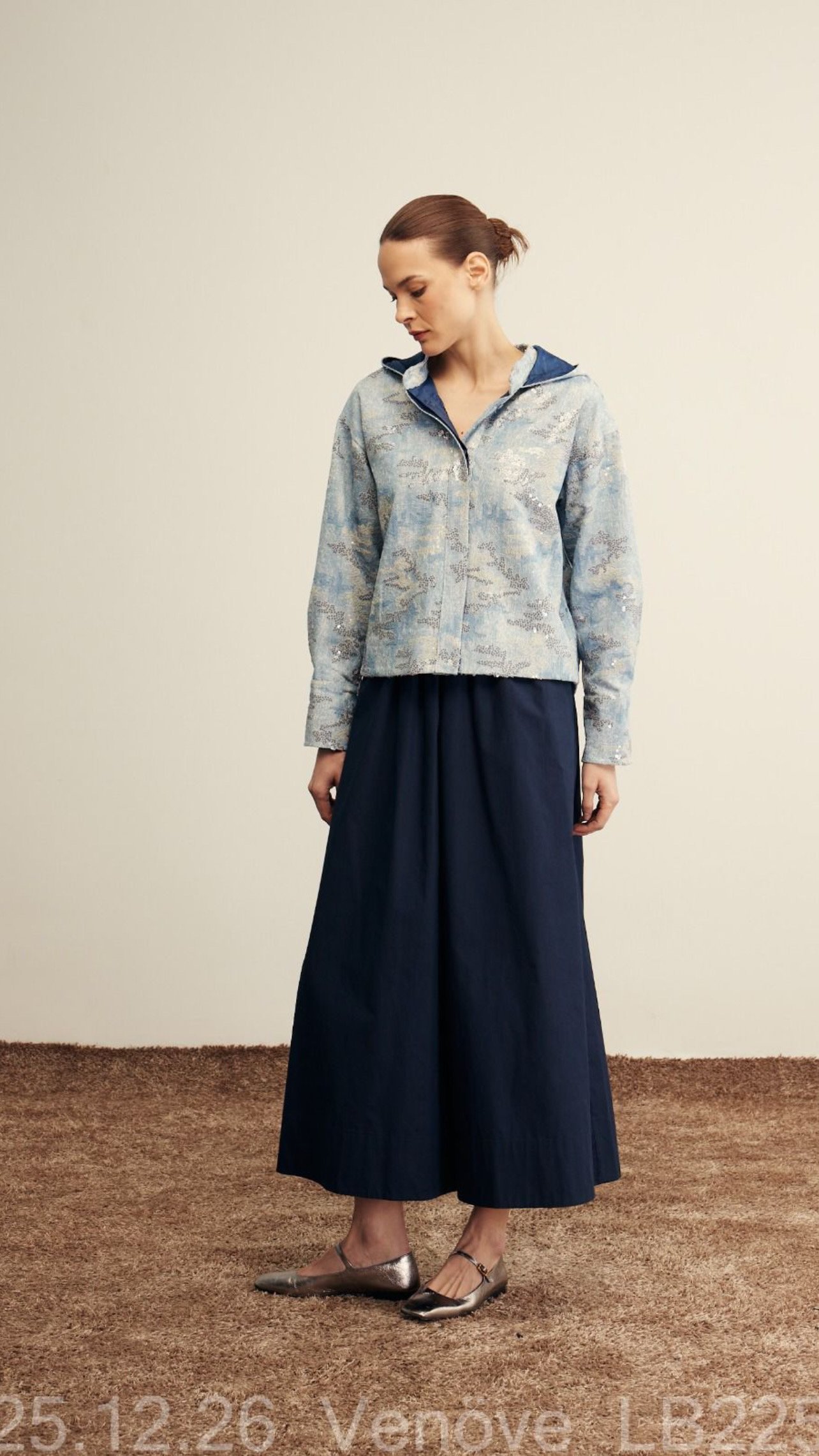 Sole pantolon Lacivert VENÖVE