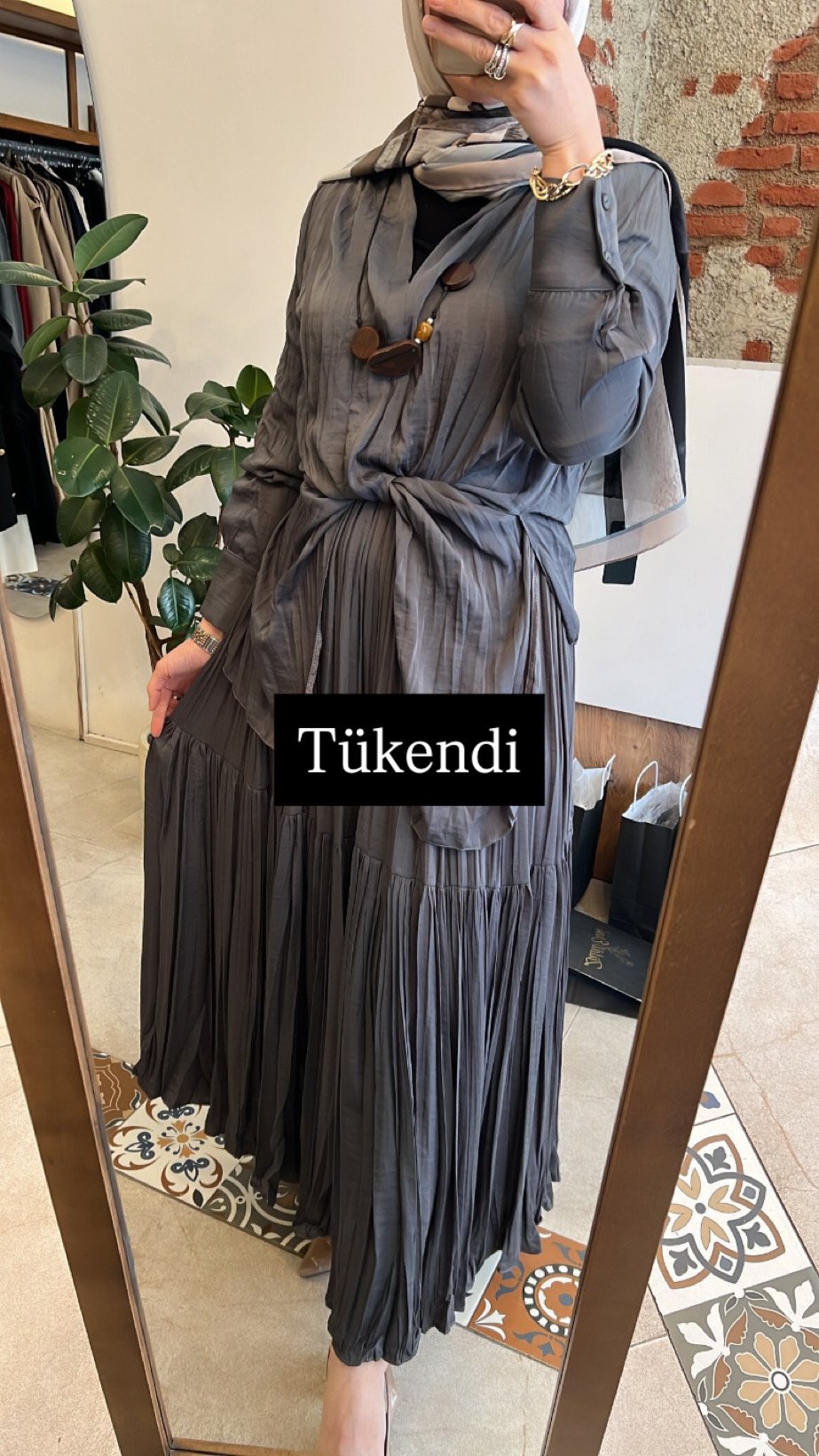 Tuniği aksesuarlı cupra takım gri CEREMONY