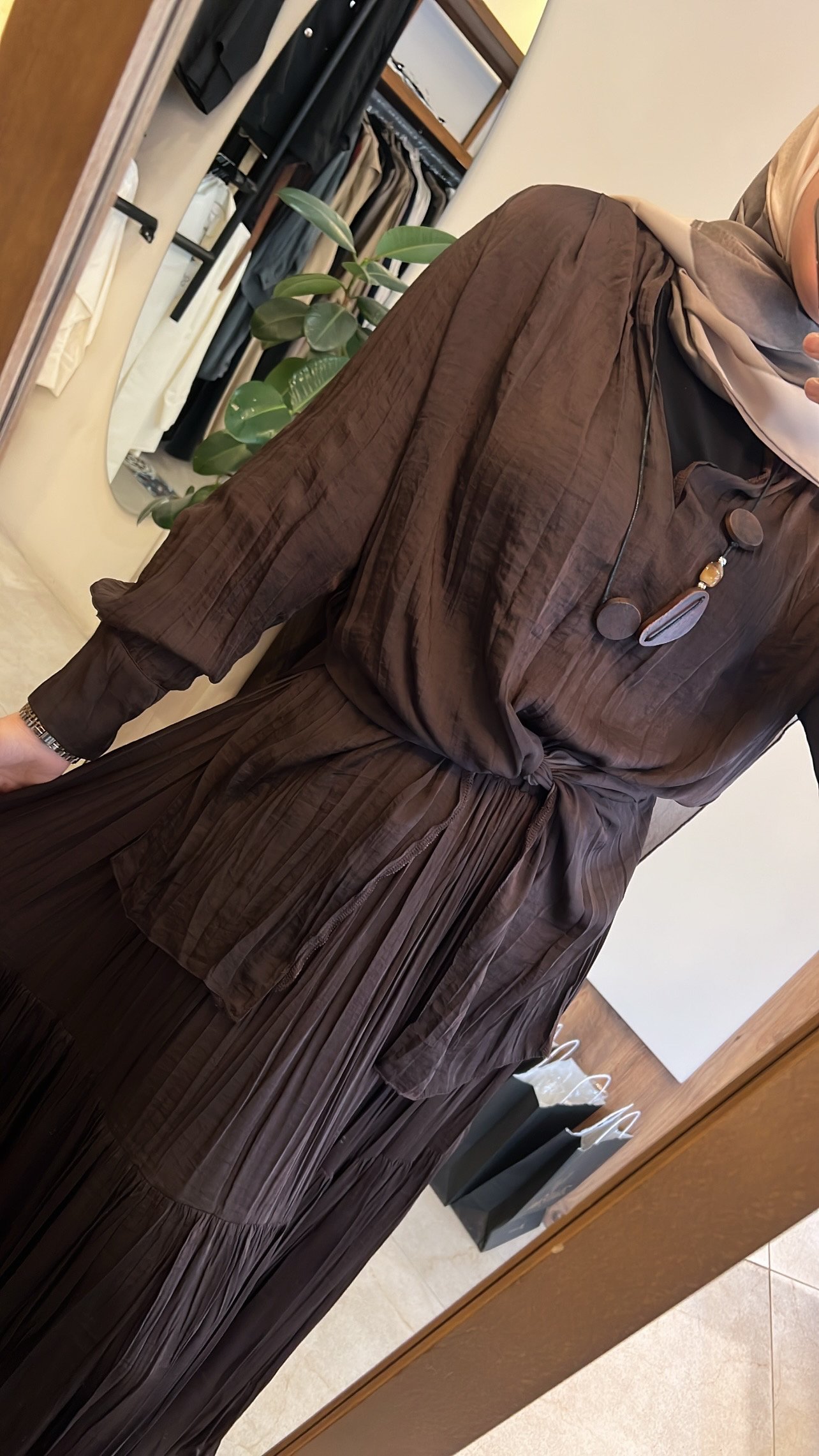 Tuniği aksesuarlı cupra takım kahve CEREMONY