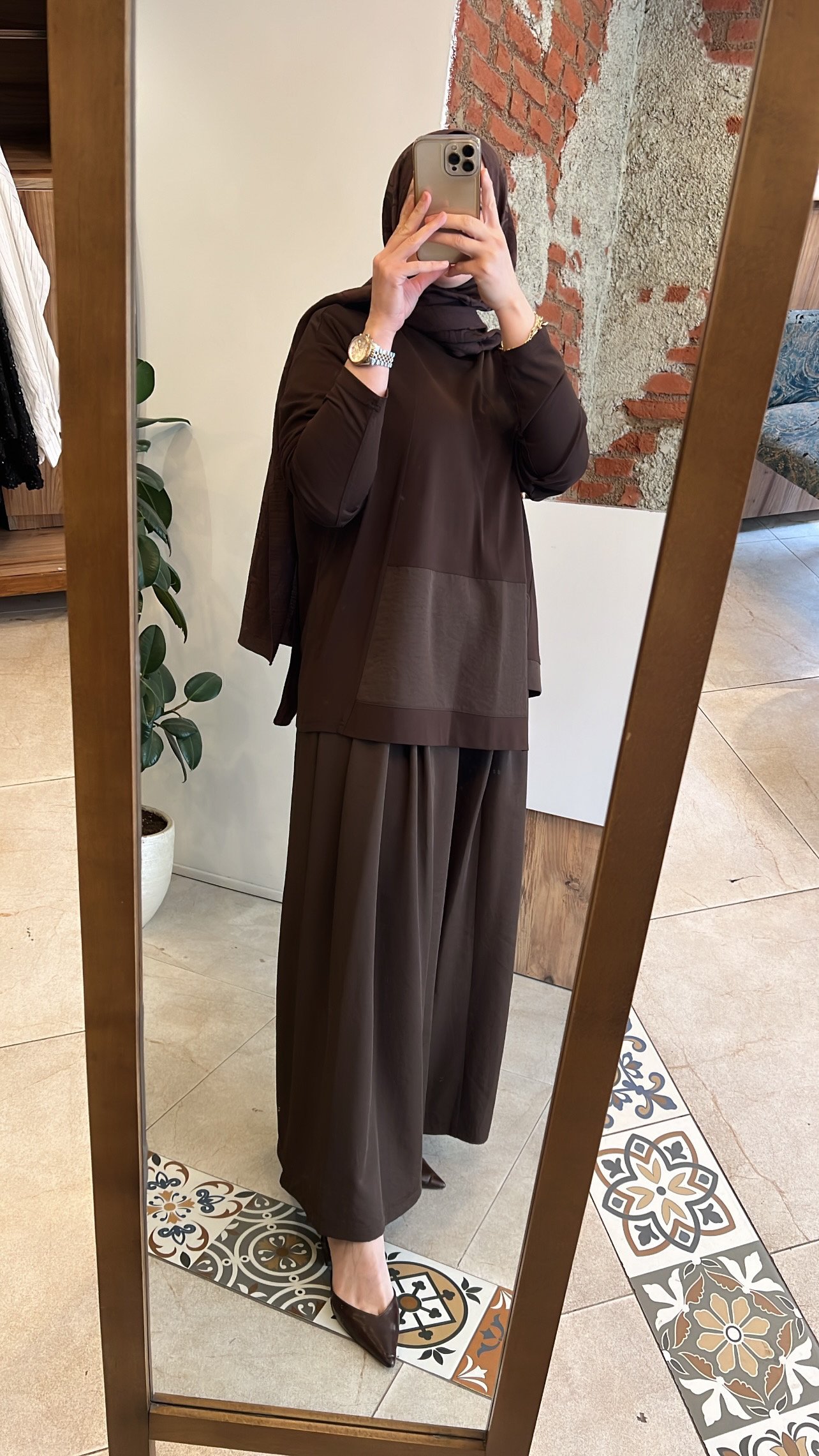 Uzun kollu bambu takım kahve CEREMONY 