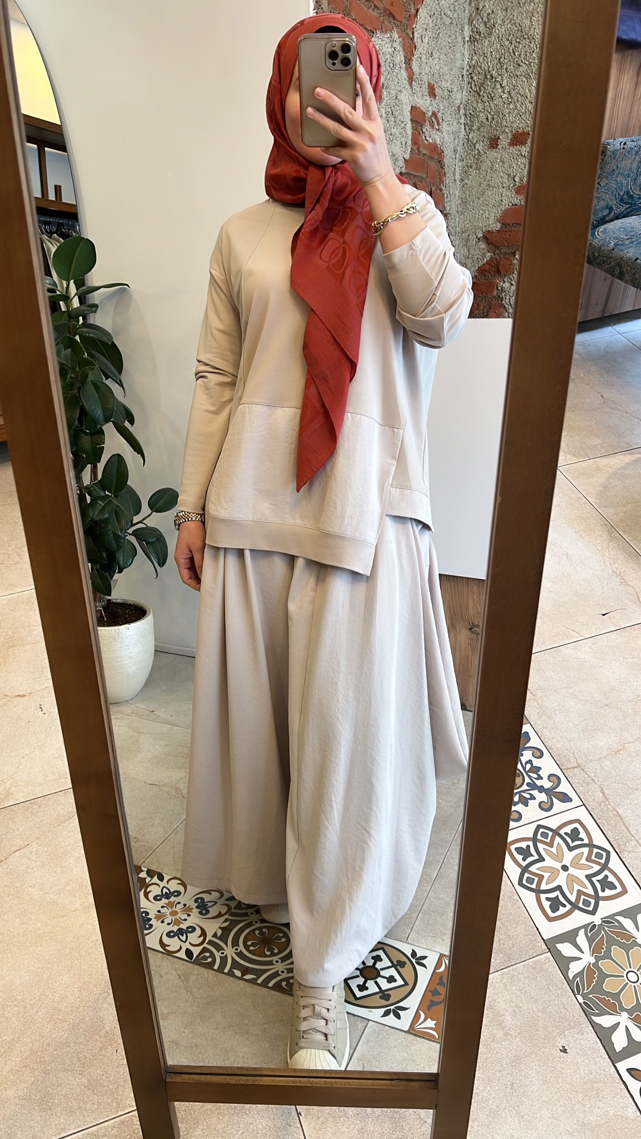 Uzun kollu bambu takım taş CEREMONY