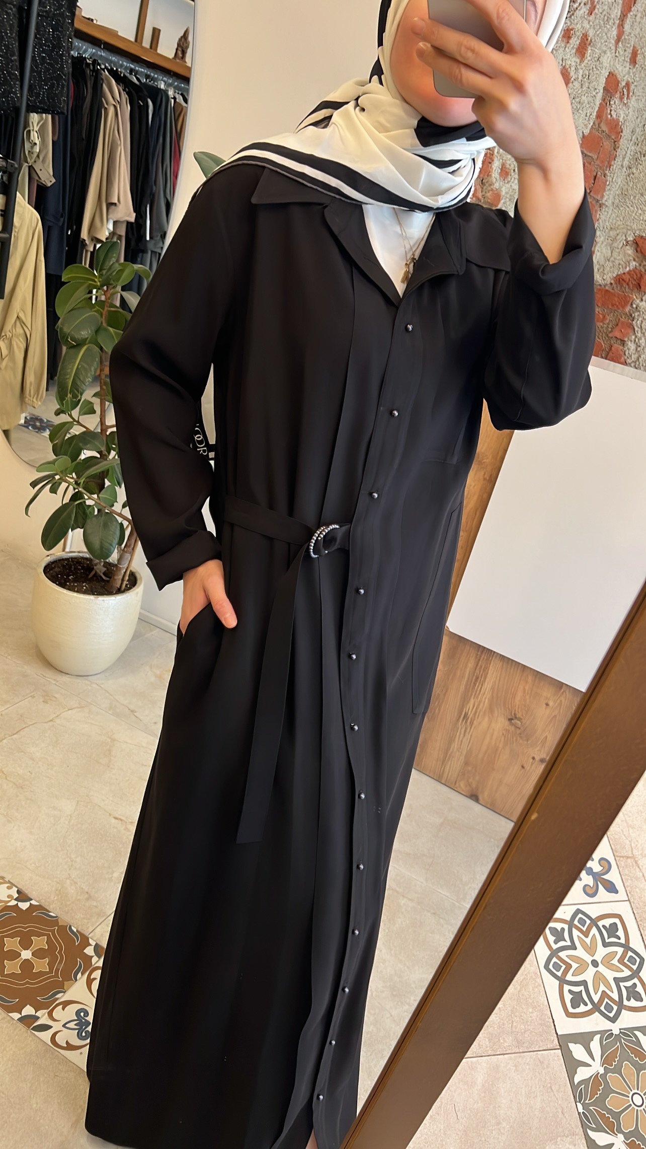 Yandan bağcıklı ince gömlek elbise CEREMONY