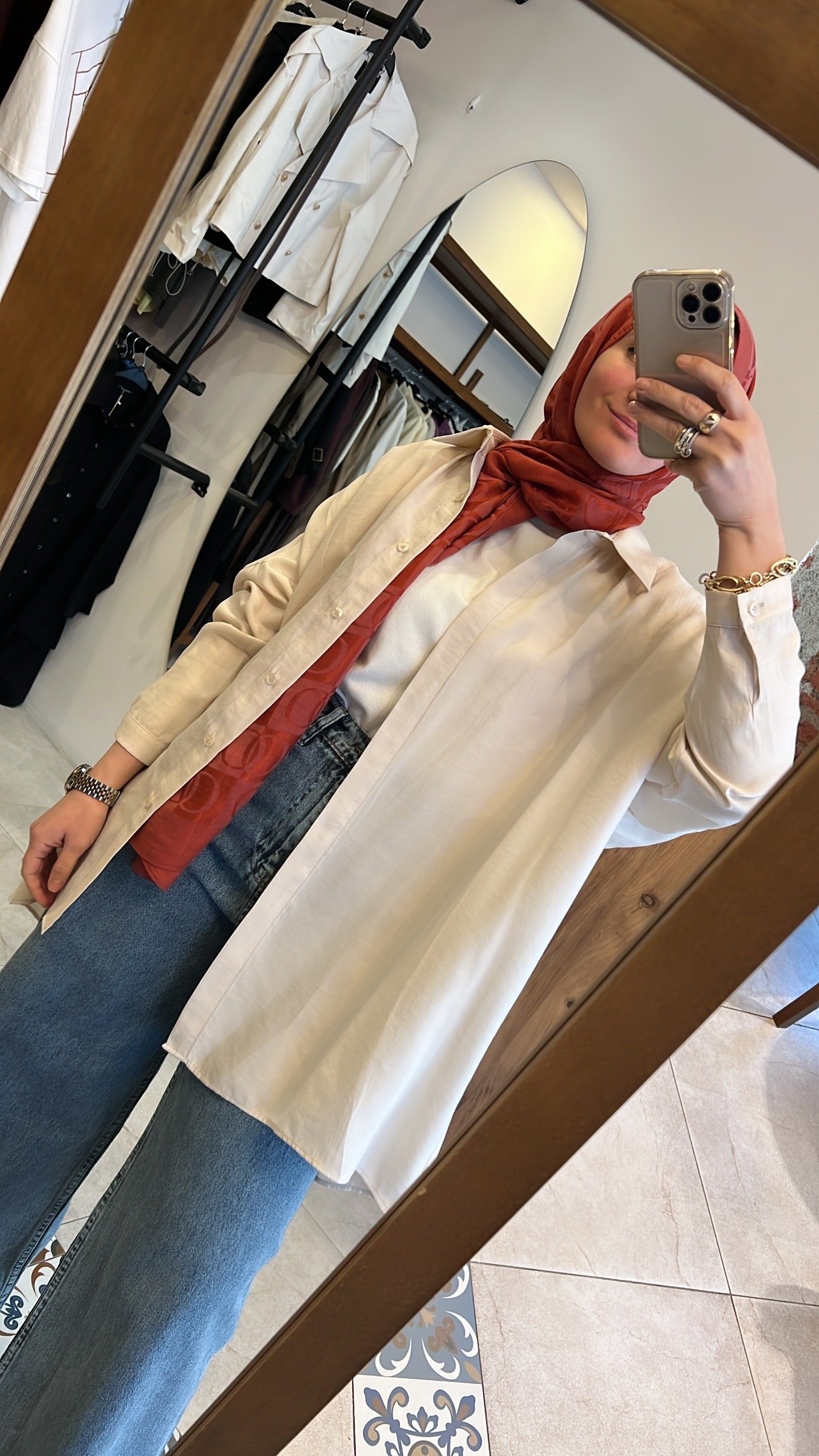 Yarasa kol gömlek bej QOOQ