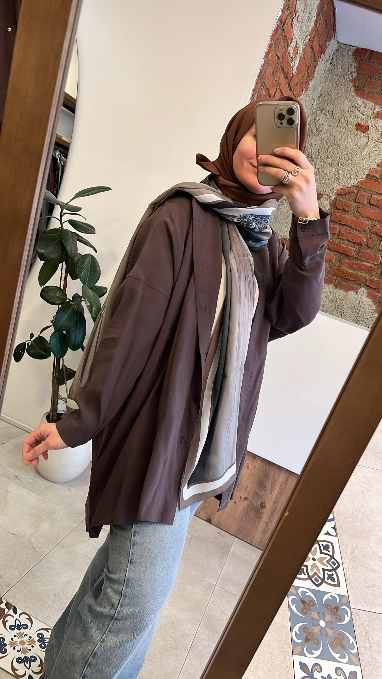 Yarasa kol gömlek bitter QOOQ