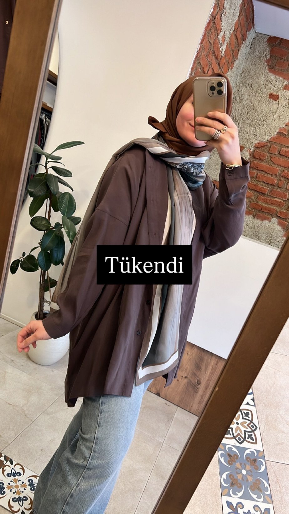 Yarasa kol gömlek bitter QOOQ