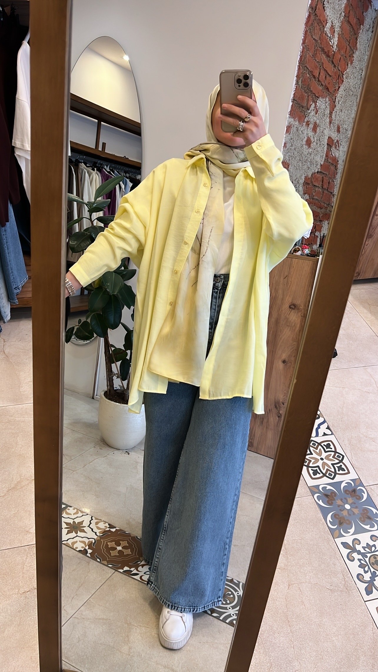 Yarasa kol gömlek sarı QOOQ 