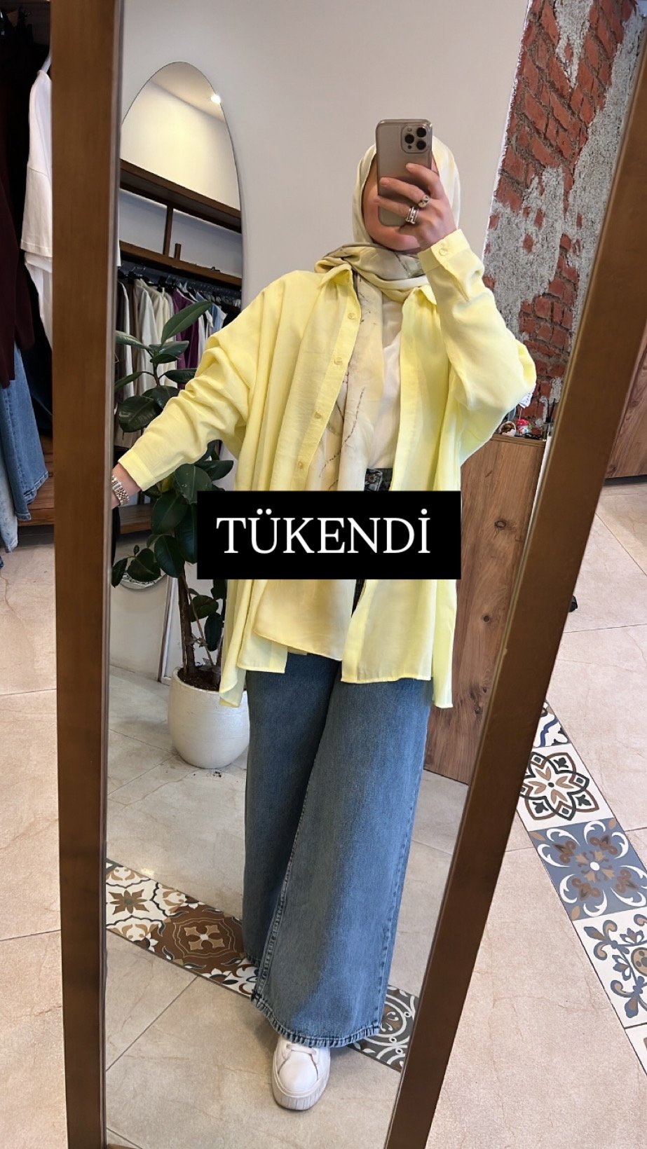 Yarasa kol gömlek sarı QOOQ 